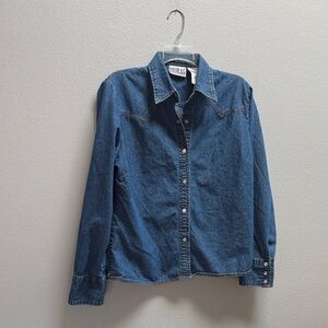 Bill Blass Classic Blue Denim Shirt